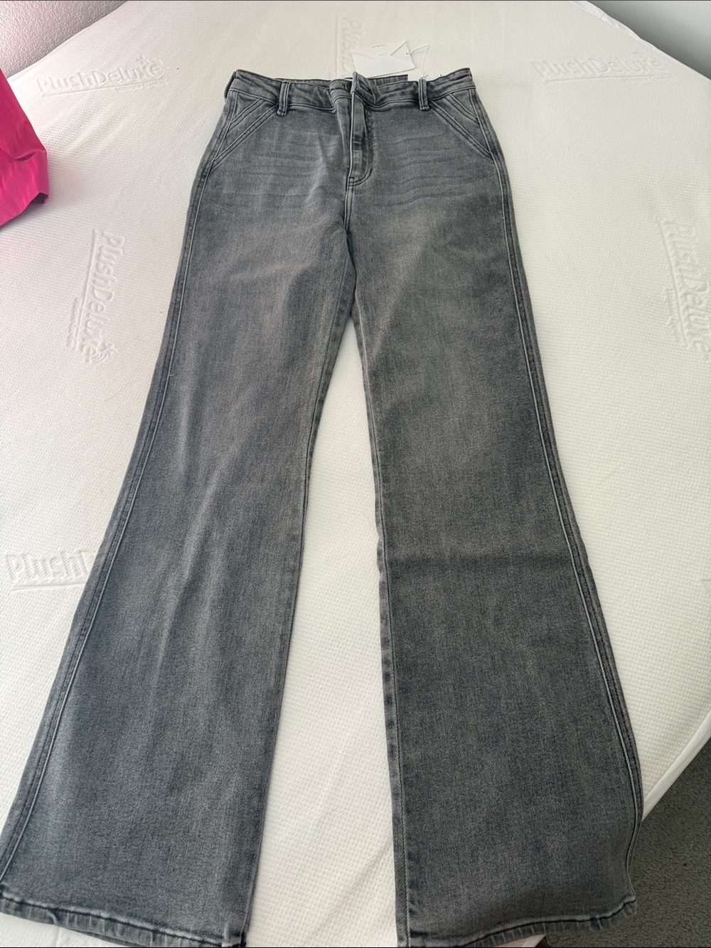 KanCan Charcoal Gray Flare Jeans